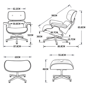 Explore Our Premium Selection of Eames Lounge Chairs Looking for a stylish, ergonomic, and luxurious lounge chair for your modern living space? Look no further! Our Eames Lounge Chairs offer an unmatched blend of sophisticated design and superior comfort, making them the perfect choice for your home, office, or lounge area. Get the best prices on Eames Lounge Chairs today with exclusive deals and free shipping on all orders. Whether you're looking to upgrade your living room seating or create a stylish reading nook, the Eames Lounge Chair is a classic piece of furniture that has stood the test of time. Its ergonomic design and high-quality materials ensure both comfort and durability, making it an investment that will last for years. And the best part? Save 20% off on Eames Lounge Chairs when you shop our collection. Our range includes various finishes and leather options, such as black leather, white leather, and chocolate brown leather, all beautifully paired with elegant walnut wood or rosewood. These chairs come in a variety of customization options, allowing you to create the perfect look for your home. Plus, all of our Eames Lounge Chairs are on sale right now, giving you the chance to get the iconic look of mid-century modern design at unbeatable prices. Why Choose Our Eames Lounge Chairs? Luxury Comfort: Each chair is made with soft, premium leather upholstery and a cushioned seat that provides long-lasting comfort. The ergonomic design ensures that you can enjoy hours of relaxation or focus on work without discomfort. Timeless Design: The Eames Lounge Chair is known for its iconic aesthetic. The stunning combination of high-quality leather and polished wood finishes make it a standout piece in any room, complementing modern, minimalist, and traditional interiors alike. Durability: Made with durable, high-quality materials like Italian leather and walnut wood, the Eames Lounge Chair is crafted to last. It will retain its beauty for years, even with daily use. Get Free Shipping and Exclusive Deals Take advantage of our free shipping offers, ensuring your Eames Lounge Chair arrives safely at your doorstep without extra costs. Whether you're upgrading your office space or adding luxury to your living room, free shipping makes it easier than ever to get the furniture you’ve been dreaming of. Click here to see all of our exclusive deals on Eames Lounge Chairs and make your purchase today. Don’t miss out on our guaranteed lowest price on the Eames Lounge Chair. We offer the best prices, guaranteed! If you find a lower price elsewhere, let us know, and we’ll match it. Additionally, for a limited time, we’re offering 20% off all Eames Lounge Chairs. Combine that with free shipping, and you have the best deal possible. Easy to Assemble and Versatile Our Eames Lounge Chairs are not only stylish but also incredibly functional. They come with detailed instructions for easy assembly, allowing you to set up your new chair in no time. With its versatile design, it fits seamlessly into any room, whether you have a modern or more traditional decor style. Key Features of the Eames Lounge Chair with Walnut Wood & Black Leather: Premium Leather Upholstery: Choose from luxurious full-grain black leather, white leather, or chocolate brown leather for a high-end feel and lasting durability. Elegant Wood Finish: The chair is crafted with rich walnut wood or rosewood, giving it a timeless, classic look that suits various interior styles. Ergonomic Comfort: Designed for ultimate relaxation, it features soft, padded cushions and a comfortable recline that helps you maintain proper posture. 360-Degree Rotation: The chair rotates 360 degrees, offering flexibility and comfort for easy movement without standing up. Shock-Mounted Design: The innovative shock mounts absorb impact and ensure smooth, comfortable seating. Versatile Styling: Perfect for any room—living room, office, lounge, or study. Complements both modern and traditional decor effortlessly. Durable Construction: Built to last, with durable materials such as Italian leather and premium wood finishes. Easy Assembly: Quick and simple to assemble with clear instructions included. Conclusion Investing in an Eames Lounge Chair means bringing both comfort and iconic style into your home. Get the best prices on Eames Lounge Chairs today and enjoy luxurious relaxation in the heart of your home. Save up to 20% off on Eames Lounge Chairs with free shipping—a deal you can’t afford to miss! Shop now for guaranteed lowest prices and experience the timeless elegance of one of the most iconic pieces in mid-century modern furniture.