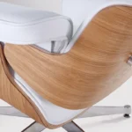 Eames lounge chair and ottoman dimensions diagram with measurements in cm